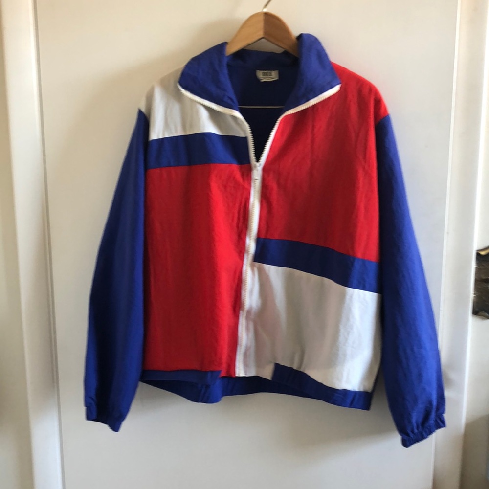 Vintage DEE California Red, White, and Blue Windbreaker